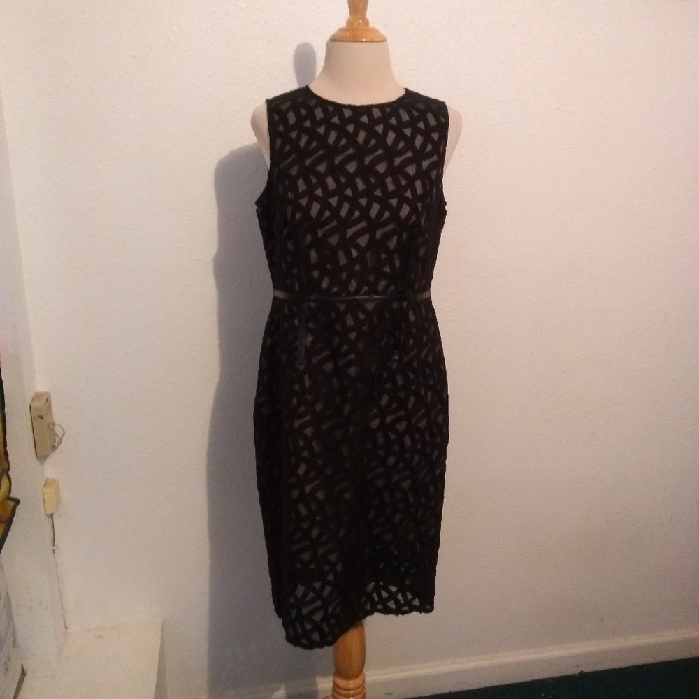 Vince Camuto Black Lace Dress